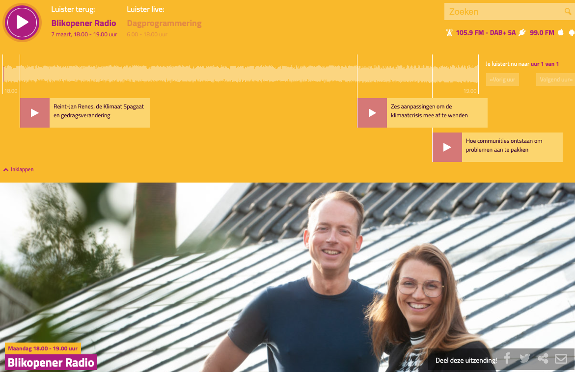 Reint Jan Renes Klimaat gedrag met Reint-Jan Renes - Stichting Nieuw Aalsmeer